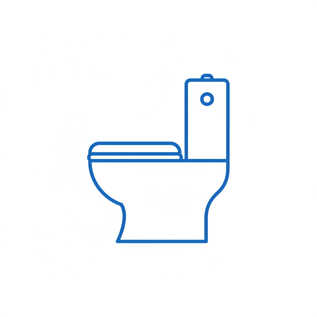 Toilet repair and replacement icon